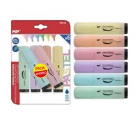 ZYLX SHOPPING - Marcador Resaltador 2/5 mm MP, Pack 2 × 6 Unidades Fluor o Pastel