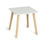 ZYLX SHOPPING - Mesa Auxiliar de Madera 40×40×40 cm con Acabado Mate - Mesita Cuadrada Moderna, Diseño Práctico y Funcional para Salón o Dormitorio