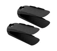 ZYLX SHOPPING - Pack 2 Organizadores de Zapatos 1 Par 28 cm Negro o Beige Ahorra Espacio Black
