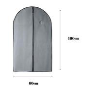 ZYLX SHOPPING - Pack 3 Fundas para Traje 60×100 cm o 60×137 cm, Protector Ropa, Vestidos, Abrigos y Armario Gray