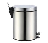 ZYLX SHOPPING - Papelera de pedal en acero inoxidable con cubo interior extraíble, tamaños 3L, 5L, 6L, 9L y 12L