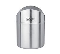ZYLX SHOPPING - Papelera Mini Inoxidable LifeStyle | Acero Inoxidable 12×17 cm | Cubo de Basura Compacto para Baño, Cocina u Oficina