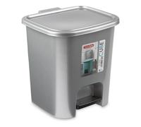 ZYLX SHOPPING - Papelera Pequeña con Pedal 7,5 L en 9 Colores | 24×22×25,5 cm | Cubo de Basura Plástico con Tapa