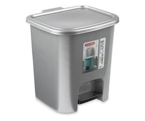ZYLX SHOPPING - Papelera Pequeña con Pedal 7,5 L en 9 Colores | 24×22×25,5 cm | Cubo de Basura Plástico con Tapa