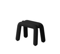 Zymjzbetic Taburete de Maquillaje Maquillaje Vanity Taburete Tocador | Porche Cambiador de zapatos Dormitorio Sala de estar Taburetes de ocio con forma de tira irregular(Black)