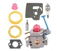 ZYNCUE Carburador preajustado 545081848 para Zama C1Q-W40A compatible con recortadora 128LD 128CD 125L Kit de reparación completo con juntas probadas en fábrica