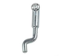 ZYNCUE Paquete de 4 extremos de cable de pata de perro estilo Z para cortadoras de césped, fijación de un solo agujero para cables de 2 mm, piezas de repuesto de metal resistente (1 unidad)