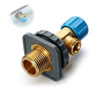 Zyrtkeriom Grifo WC escuadra, compatible para Geberit - Grifo flotante para cisternas de inodoro, apto para modelos 212458, 240.189/269/752.001/K12088, conexión de agua 3/8 pulgada.