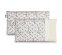 ZZ DON DESCANSO Almohadas Bambú Visco Pack 2 Chloe con Doble Funda, 75cm, Transpirables, Antiácaros, Termoregulables, Firmeza Media, Ergonómicas, Adaptabilidad, Tejido Strech. Fabricadas en España