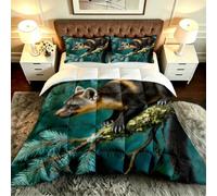 ZZXHG Edredón King Size 3D Costa Sustituto Plumas para Adultos-A366