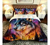 ZZXHG Edredón King Size 3D Pájaro Animal Sustituto Plumas para Adultos-A289