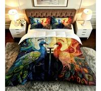 ZZXHG Edredón King Size 3D Tejón Miel Sustituto Plumas para Adultos-A201